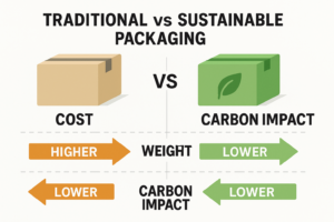visual summary of how making small packaging shifts can yield big operational differences